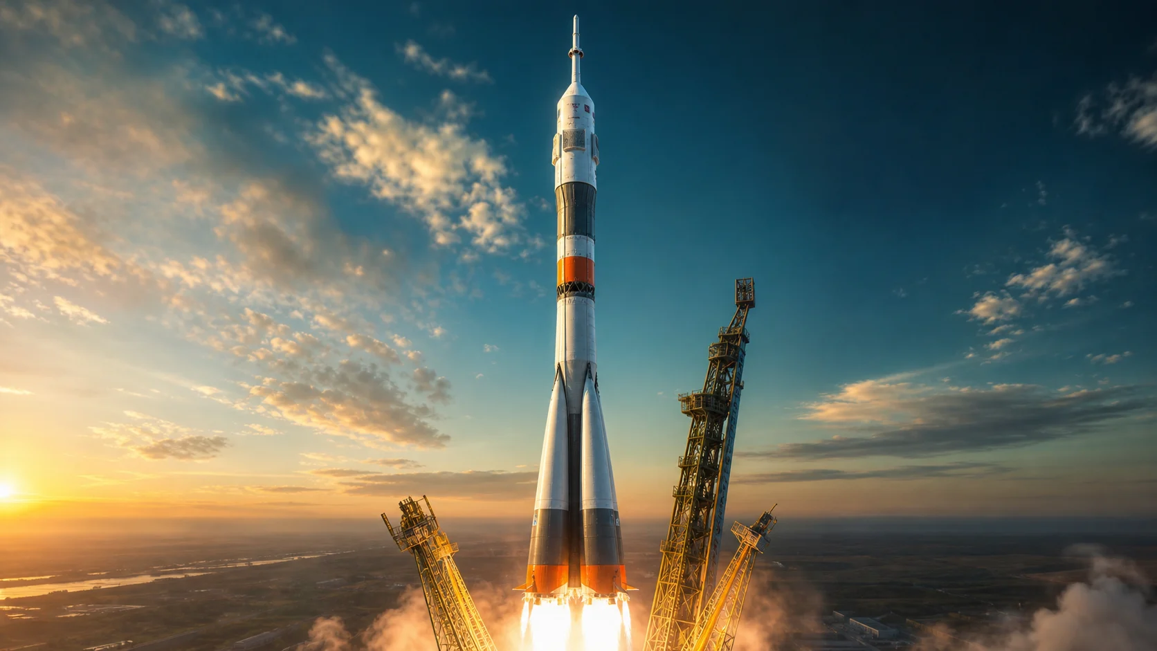 Soyuz launch vehicle illustration
