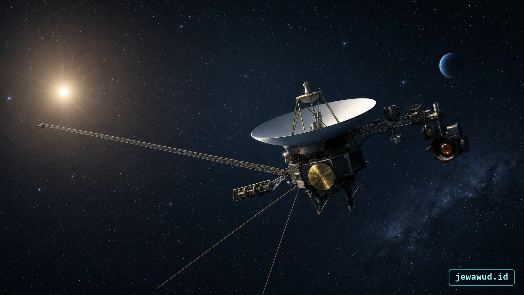 Voyager spacecraft mission illustration