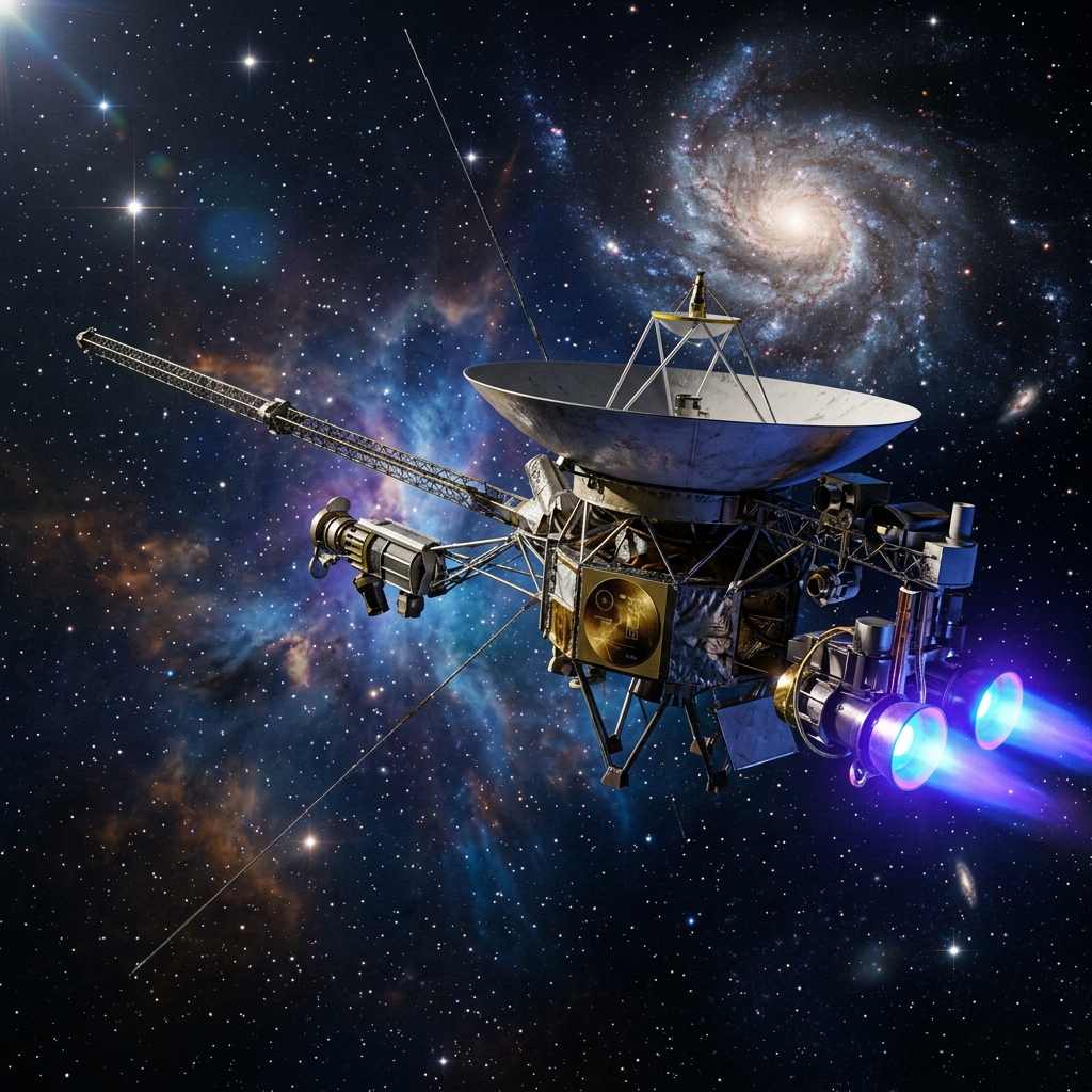 Voyager Probe B spacecraft 3D explorer preview